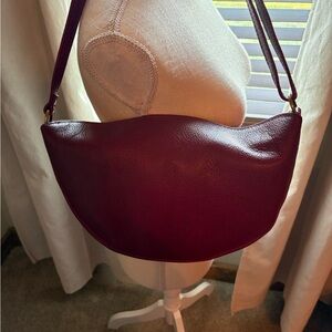 Portland leather goods large premium orchid koala bag brand new, never used!